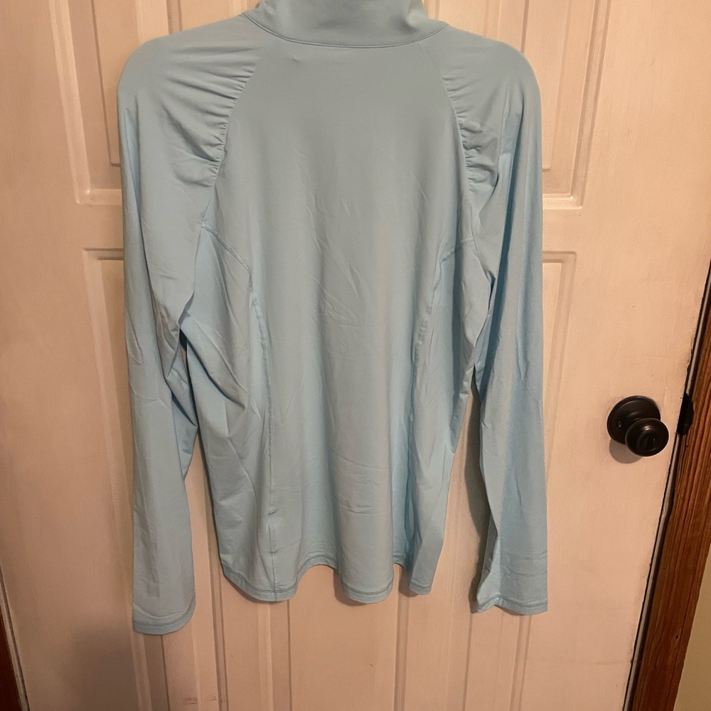 Lilly Pulitzer Luxletic justine half zip in freshwater blue NWT - Picture 3 of 4